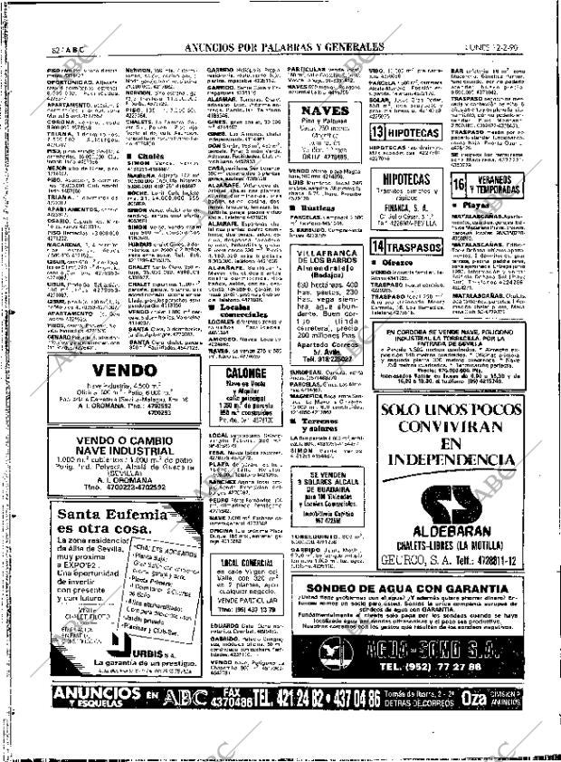 ABC SEVILLA 12-02-1990 página 82