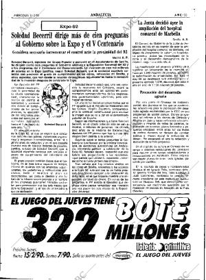 ABC SEVILLA 14-02-1990 página 33