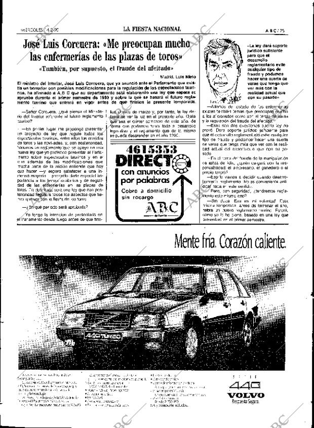 ABC SEVILLA 14-02-1990 página 75