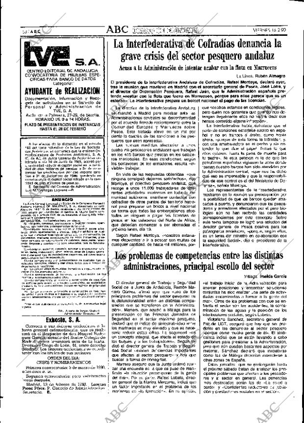 ABC SEVILLA 16-02-1990 página 58