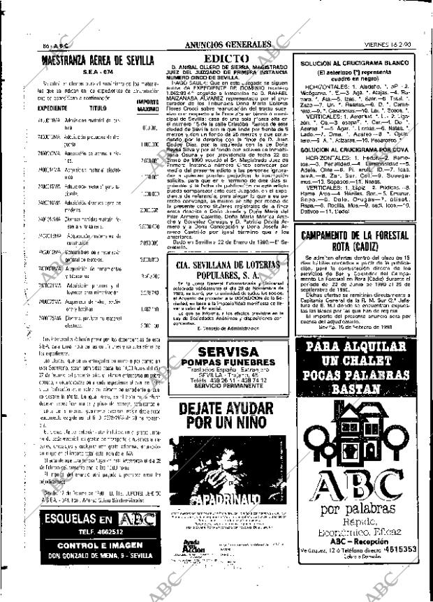 ABC SEVILLA 16-02-1990 página 86
