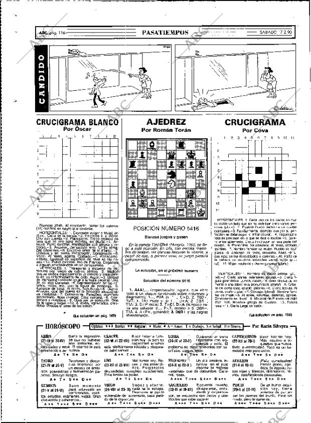 ABC MADRID 17-02-1990 página 116