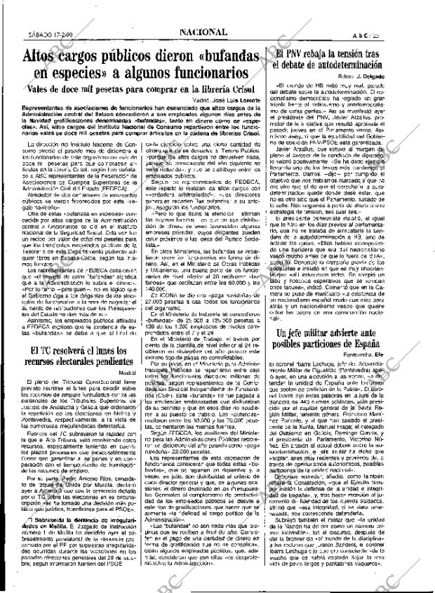 ABC MADRID 17-02-1990 página 25