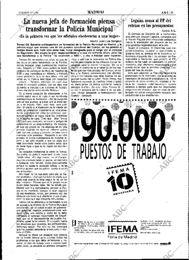 ABC MADRID 17-02-1990 página 39
