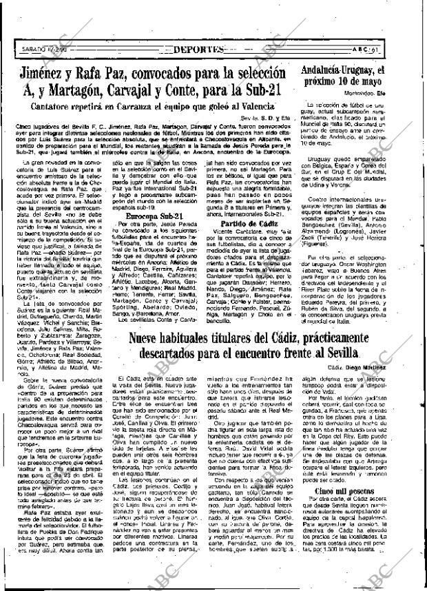 ABC SEVILLA 17-02-1990 página 69