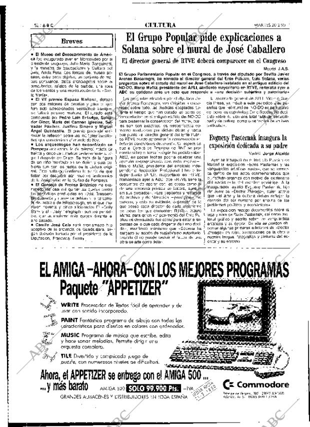 ABC MADRID 20-02-1990 página 52