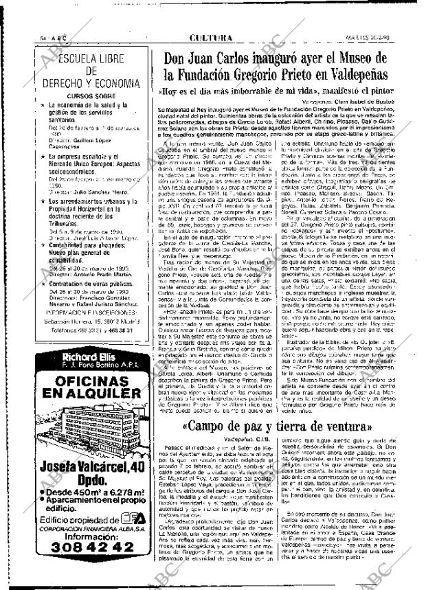 ABC MADRID 20-02-1990 página 54