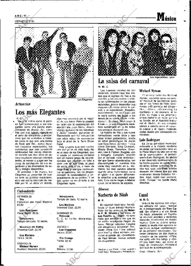 ABC MADRID 23-02-1990 página 95