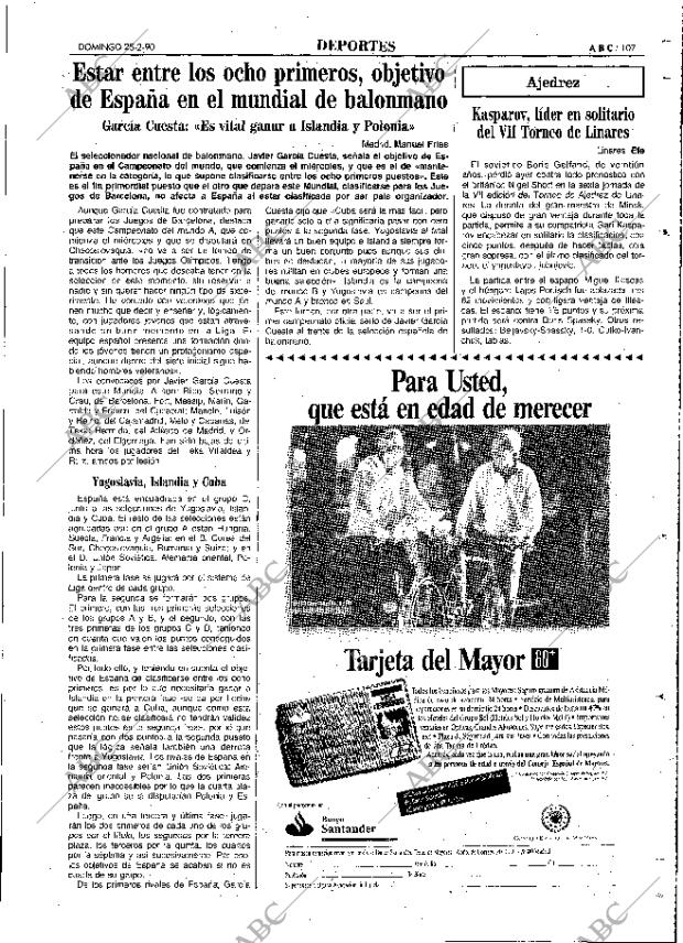 ABC MADRID 25-02-1990 página 107