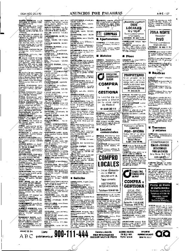 ABC MADRID 25-02-1990 página 127