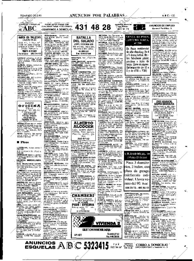 ABC MADRID 25-02-1990 página 133