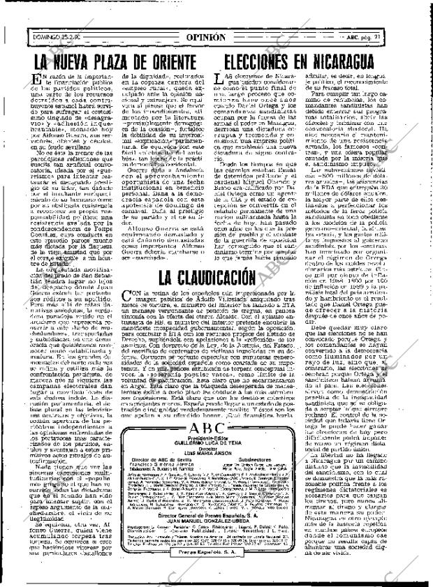 ABC MADRID 25-02-1990 página 21