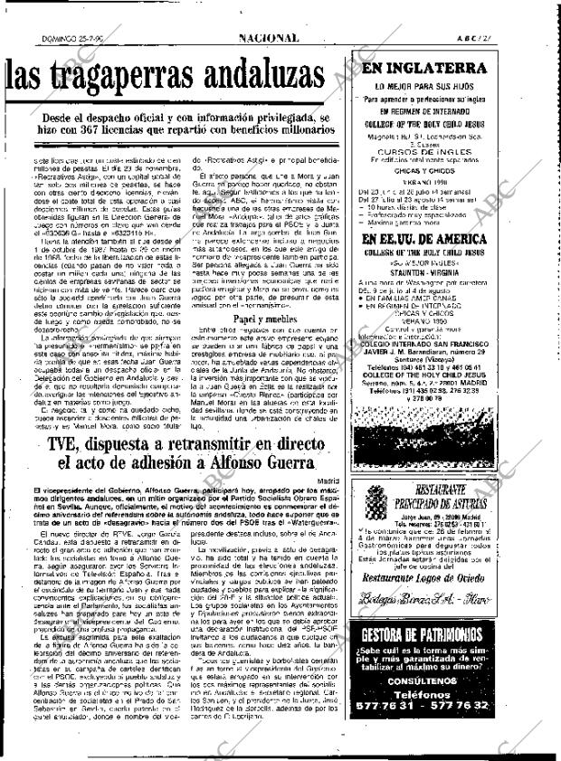 ABC MADRID 25-02-1990 página 27