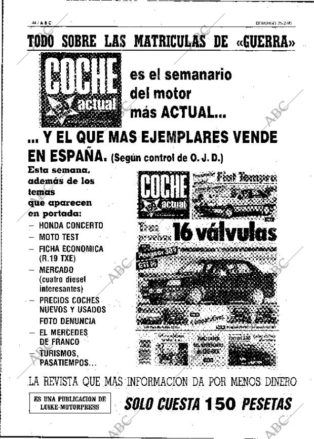 ABC MADRID 25-02-1990 página 44