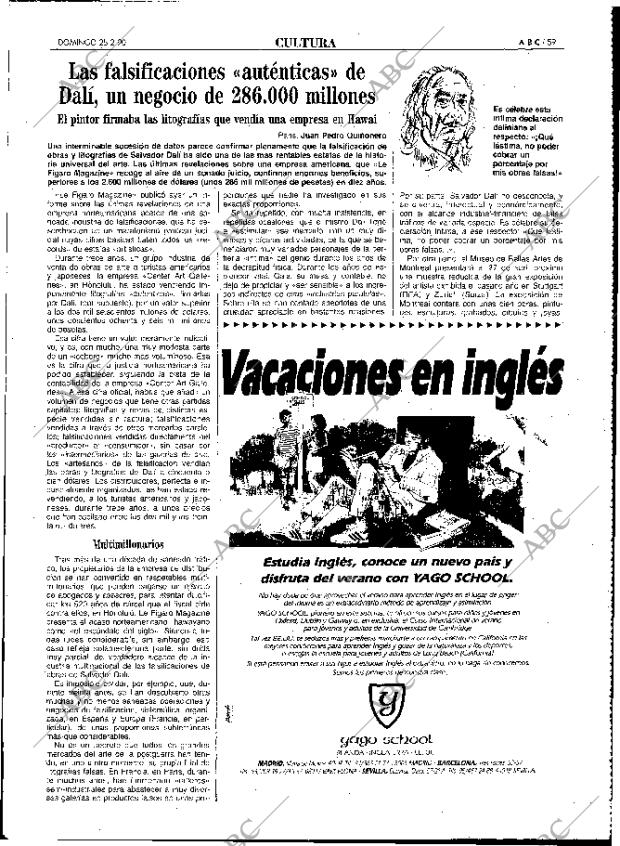 ABC MADRID 25-02-1990 página 59