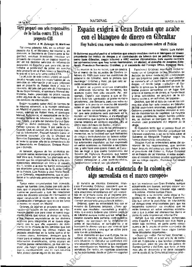 ABC SEVILLA 26-02-1990 página 18