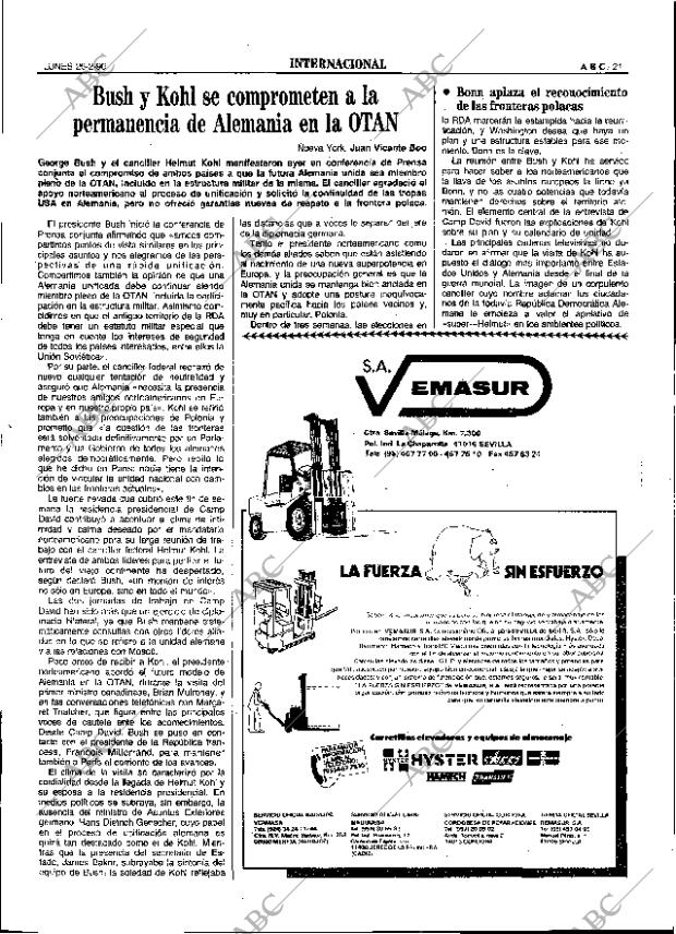 ABC SEVILLA 26-02-1990 página 21