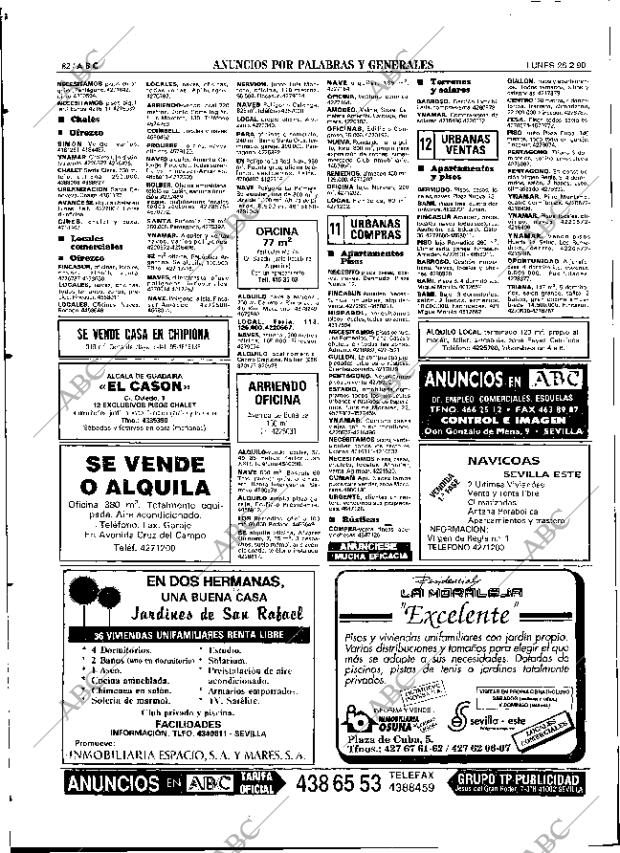 ABC SEVILLA 26-02-1990 página 82