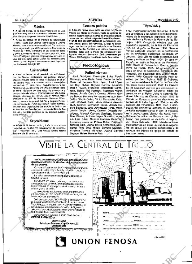 ABC SEVILLA 27-02-1990 página 36