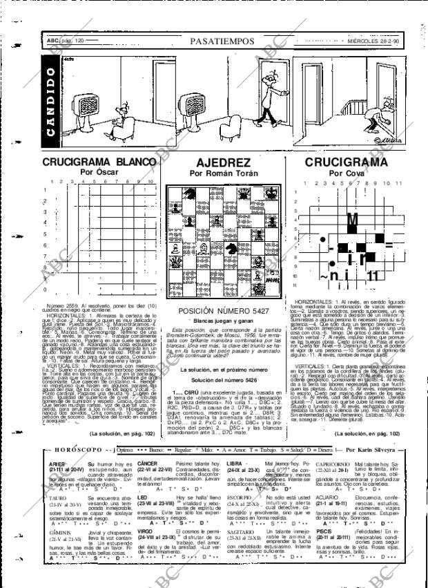 ABC MADRID 28-02-1990 página 120