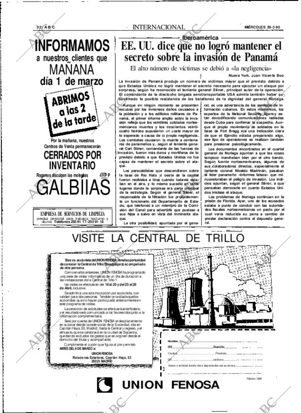 ABC MADRID 28-02-1990 página 32