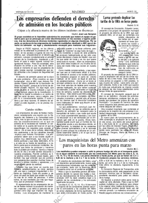 ABC MADRID 28-02-1990 página 39