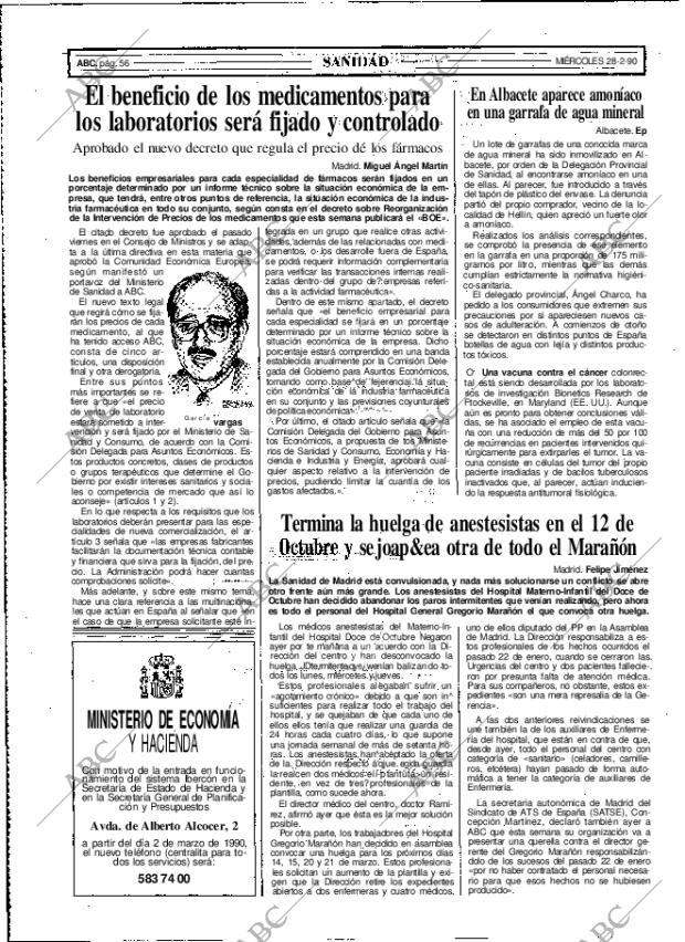 ABC MADRID 28-02-1990 página 56