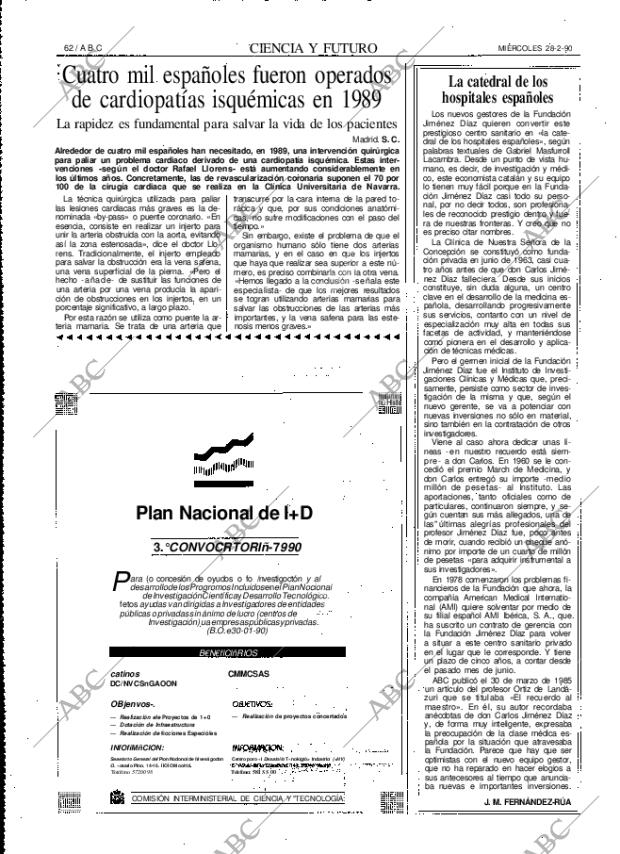 ABC MADRID 28-02-1990 página 62