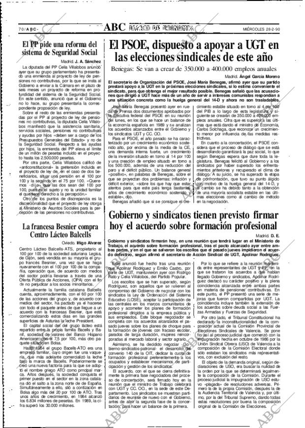ABC MADRID 28-02-1990 página 70