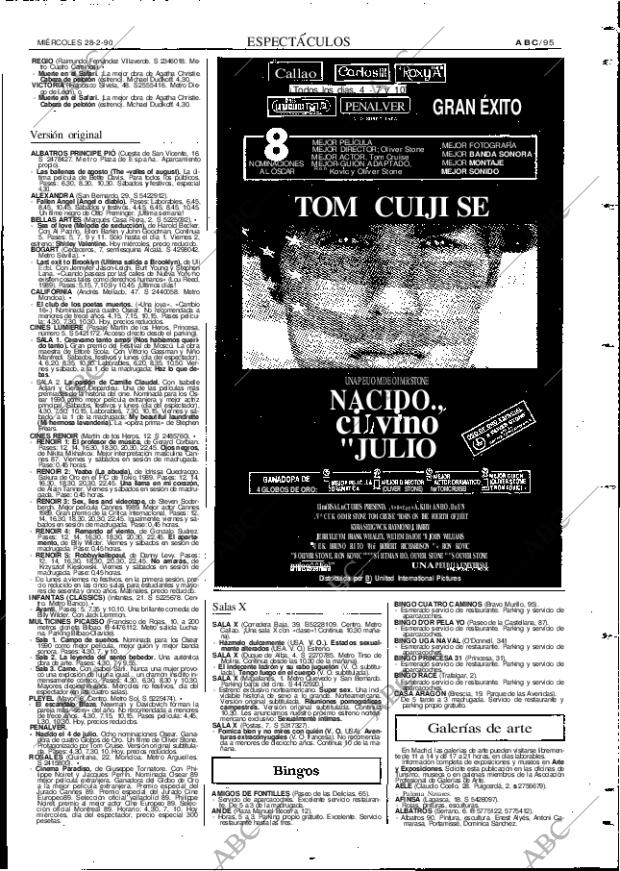 ABC MADRID 28-02-1990 página 95