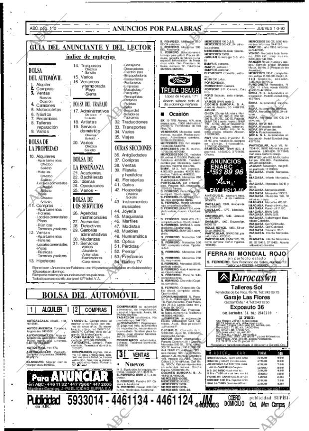 ABC MADRID 01-03-1990 página 110