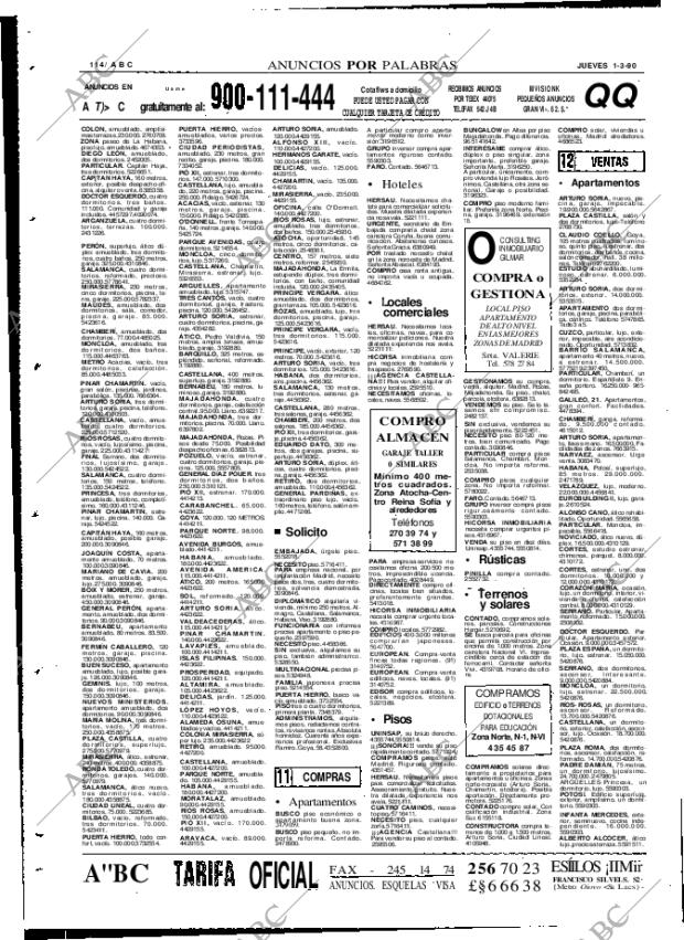 ABC MADRID 01-03-1990 página 114