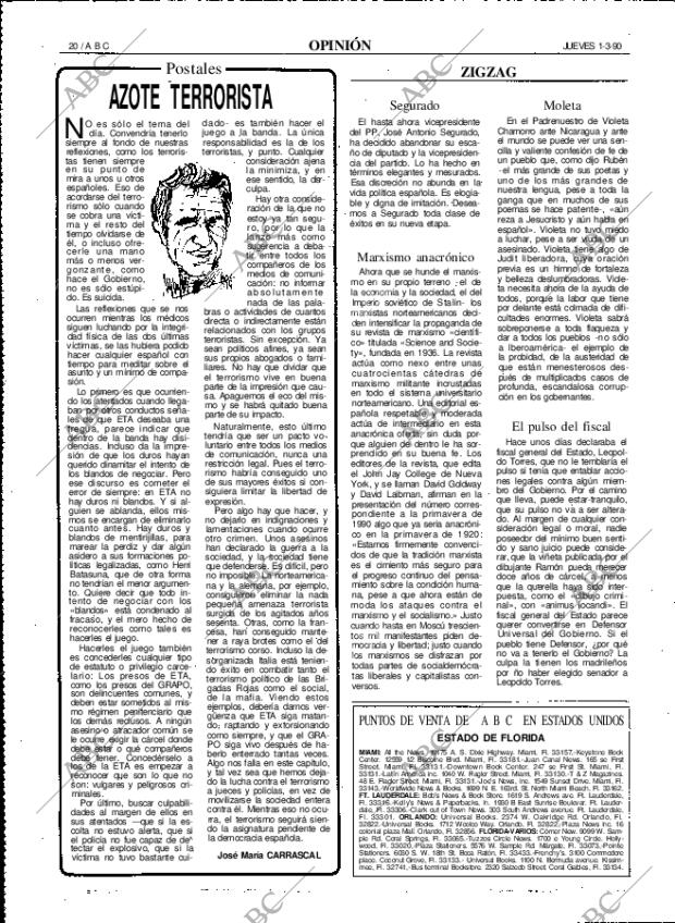 ABC MADRID 01-03-1990 página 20