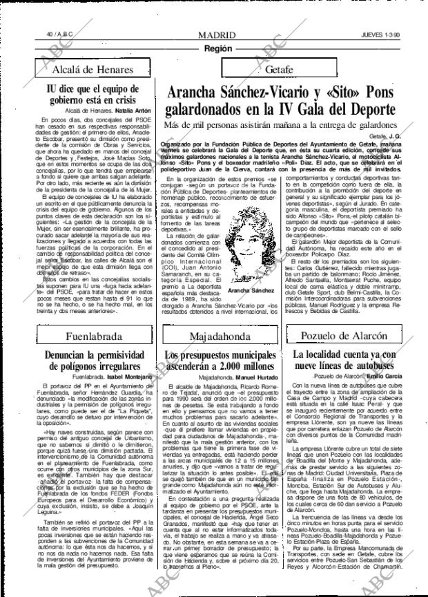 ABC MADRID 01-03-1990 página 40