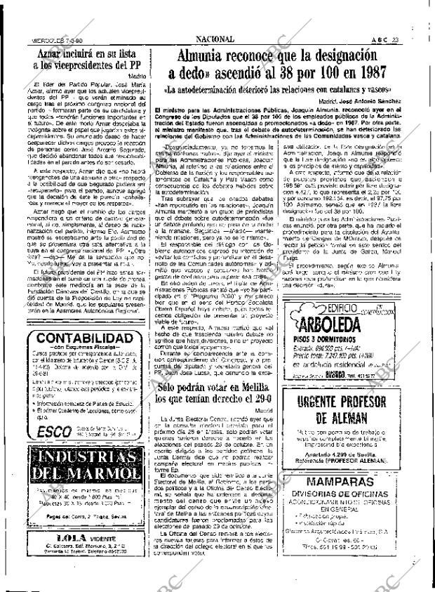 ABC SEVILLA 07-03-1990 página 23