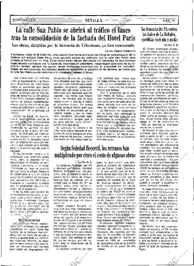 ABC SEVILLA 07-03-1990 página 43