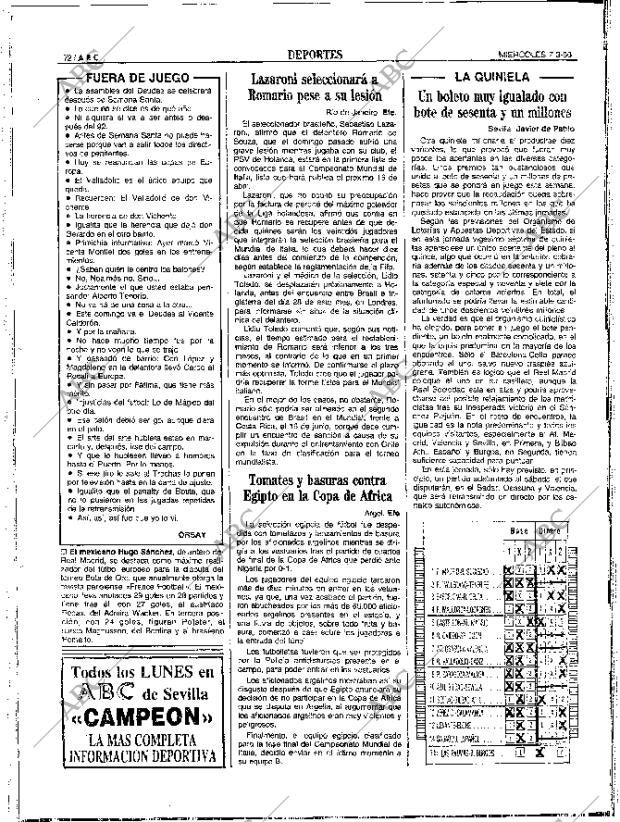 ABC SEVILLA 07-03-1990 página 72