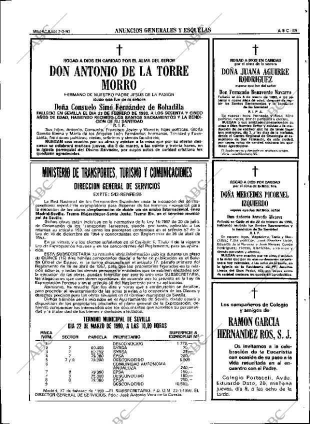 ABC SEVILLA 07-03-1990 página 89