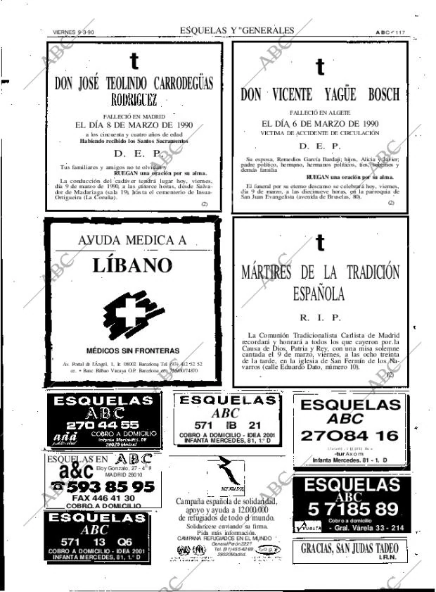 ABC MADRID 09-03-1990 página 117