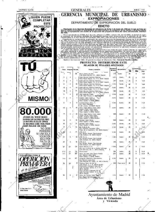 ABC MADRID 09-03-1990 página 119