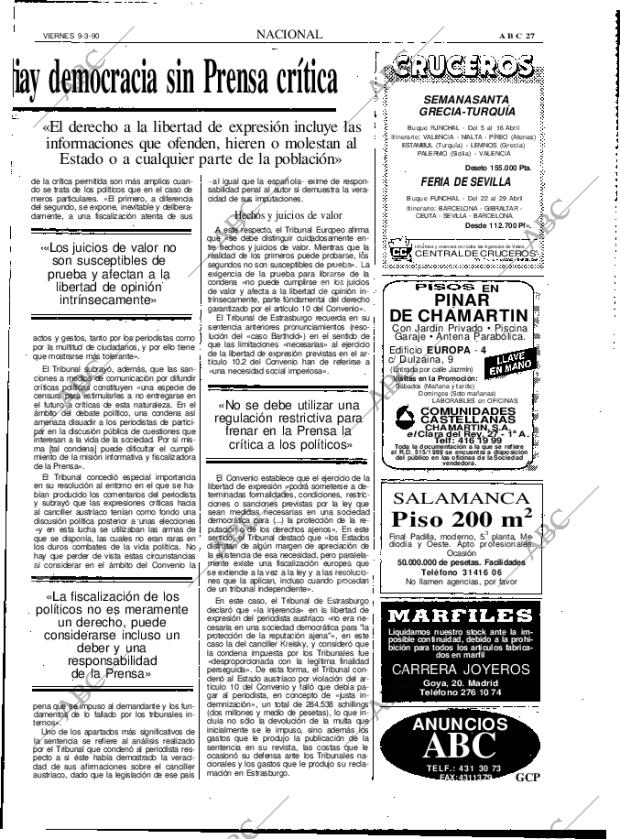 ABC MADRID 09-03-1990 página 27