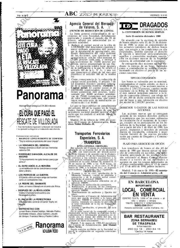 ABC MADRID 09-03-1990 página 70