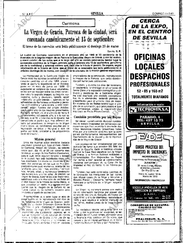 ABC SEVILLA 11-03-1990 página 62