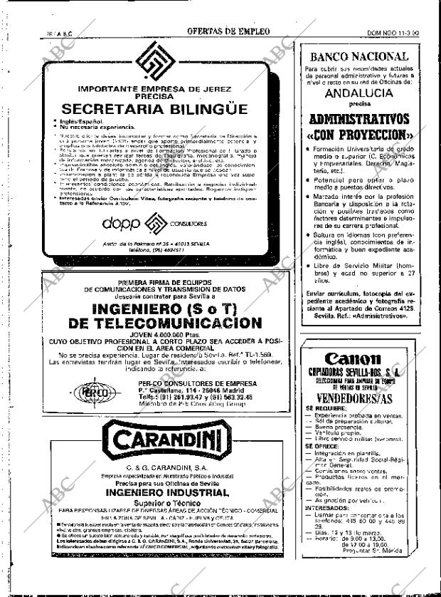 ABC SEVILLA 11-03-1990 página 78