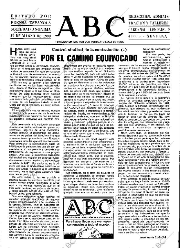 ABC SEVILLA 19-03-1990 página 3