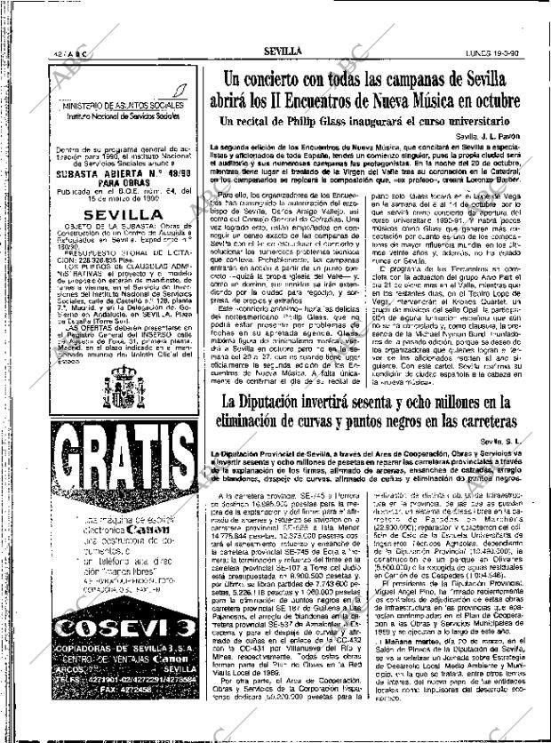 ABC SEVILLA 19-03-1990 página 42