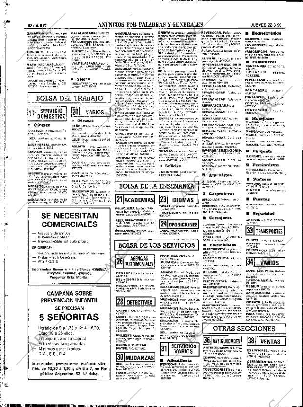 ABC SEVILLA 22-03-1990 página 100
