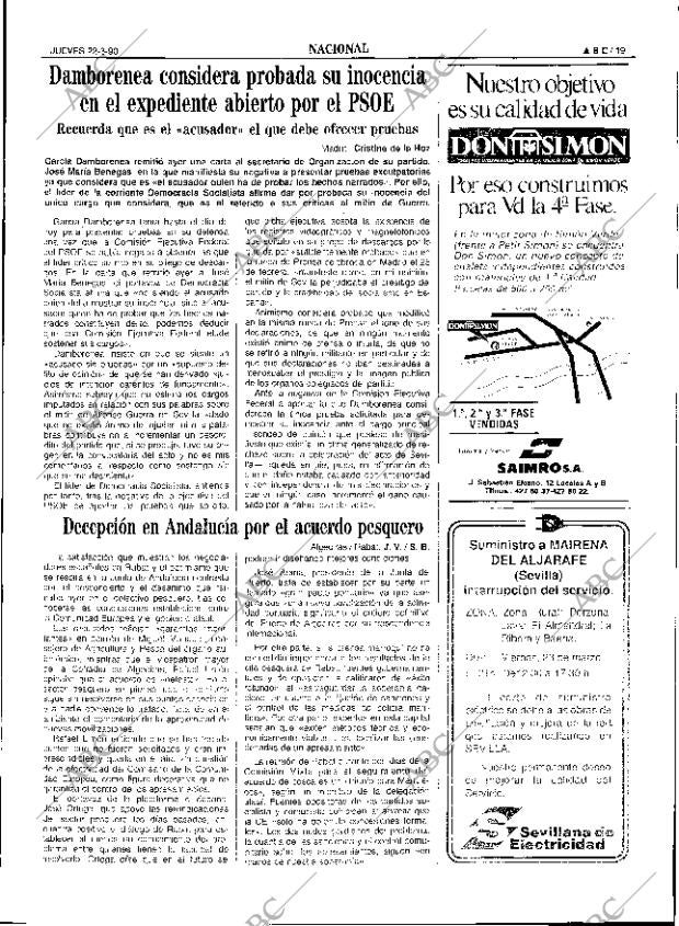 ABC SEVILLA 22-03-1990 página 19