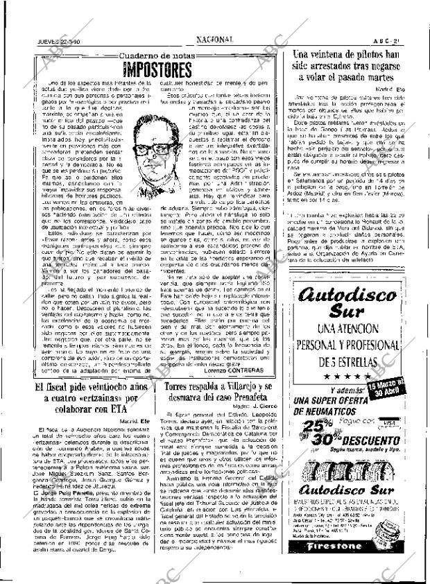 ABC SEVILLA 22-03-1990 página 21