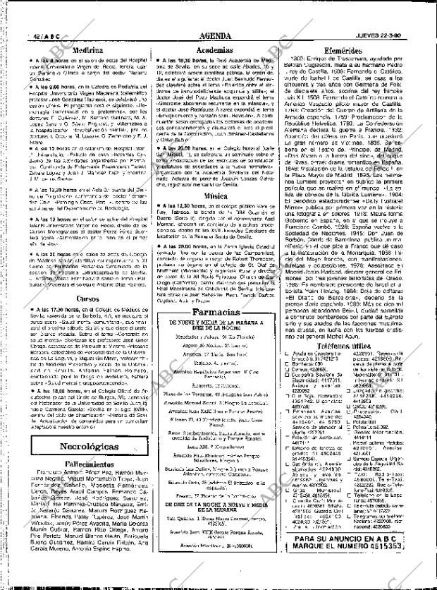 ABC SEVILLA 22-03-1990 página 42